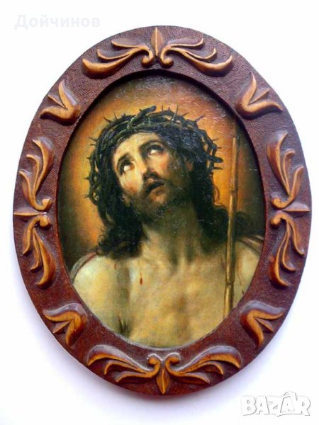 Гуидо Рени, ”Христос с трънен венец”, 1640г., снимка 1