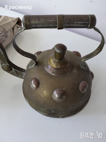 Старинен чайник за декорация., снимка 1