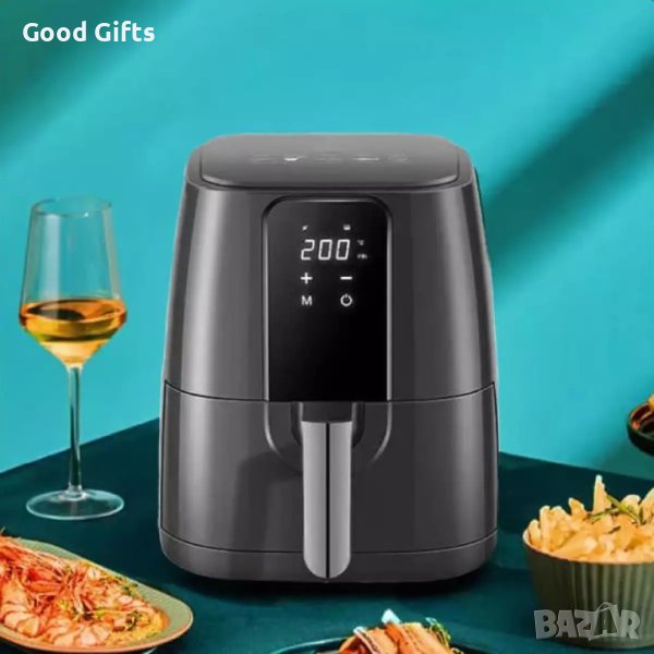 Air Fryer - Уред за здравословно готвене с горещ въздух , 1350 W, 7л, Тъч скрийн управление, снимка 1