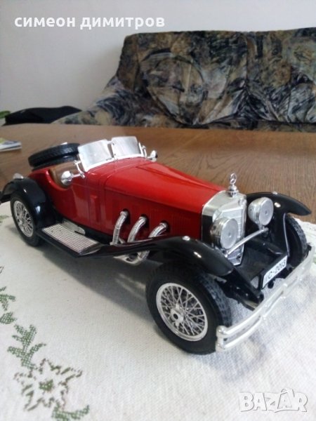 Метално копие на мерцедес за колекционери на марката оригинал 1/18  подвижна ходова час, волан гуми, снимка 1