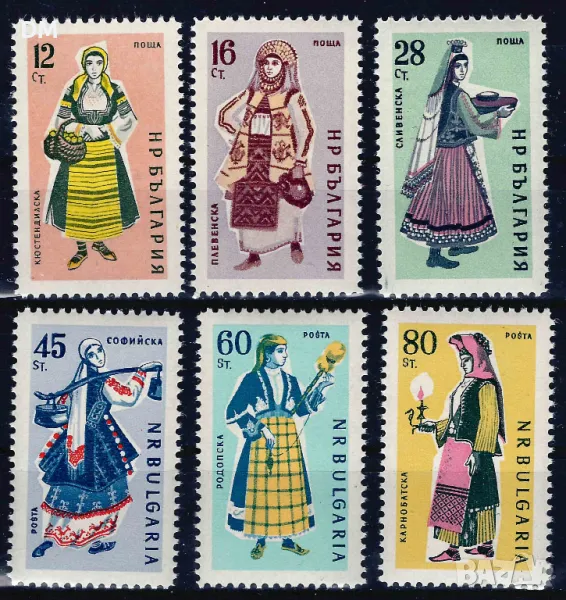България 1961 - носии MNH, снимка 1