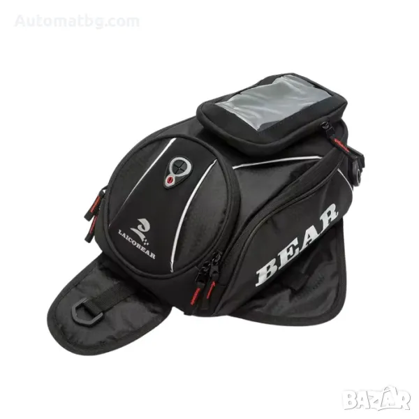 Мото чанта Automat, С отделение за телефон, 32 x 15см, 1008, Черен, снимка 1