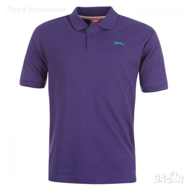 Slazenger Мъжка Блуза С Яка Plain Polo Shirt Mens, снимка 1