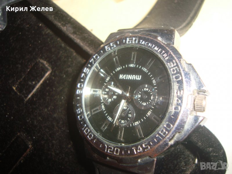 KEINAW МАРКОВ ЕФЕКТЕН КВАРЦОВ МАСИВЕН ЧАСОВНИК със СИЛИКОНОВА КАИШКА 15223, снимка 1