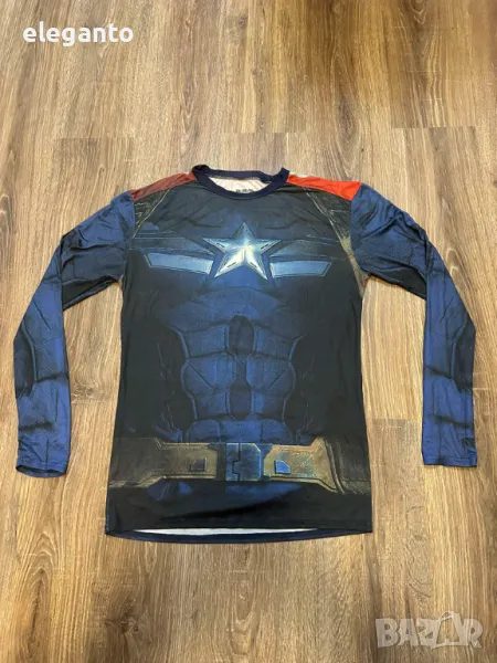 Мъжка стретч блуза Under Armour captain america UA compression  ХХЛ, снимка 1