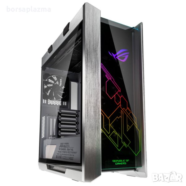 ASUS ROG Strix Helios White Edition Midi-Tower, закалено стъкло, RGB - бял, снимка 1