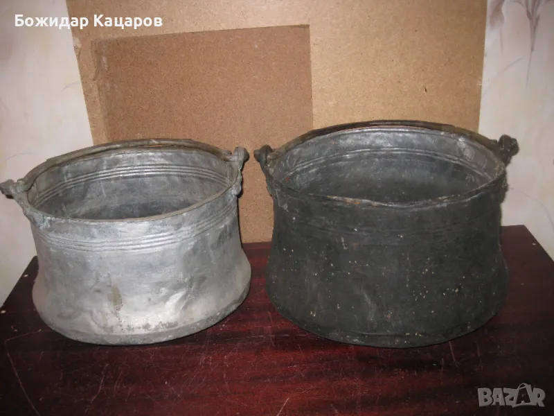 Два стари котела, бакъри. Цена 55 лева, за брой. Пращам по Еконт., снимка 1