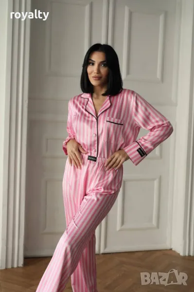 Луксозни дамски пижами сатен, снимка 1