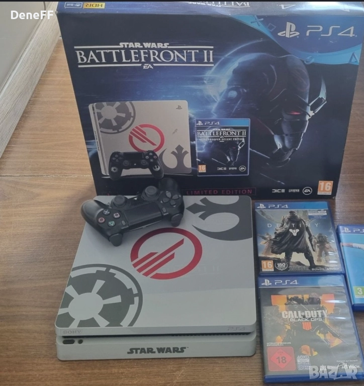 Playstation 4 slim star wars battlefront 2 limited ediiton ps4 1tb, снимка 1