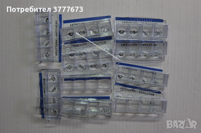 Кутийки за насекоми с лупа, игли и пинцети за дисекция, яйца на скариди, скалпели, снимка 1