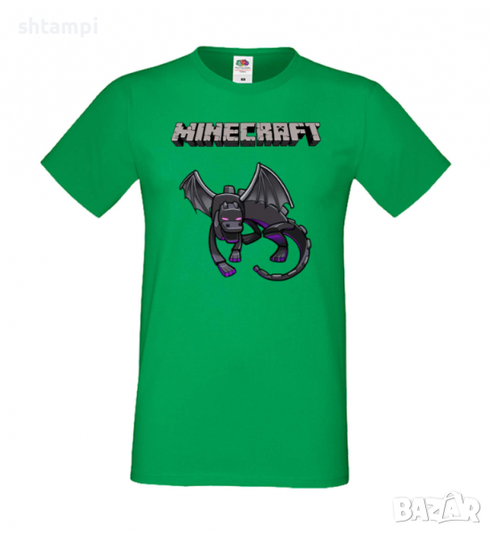 Мъжка тениска Ender Dragon 2,Minecraft,Игра,Забавление,подарък,Изненада,Рожден Ден., снимка 1