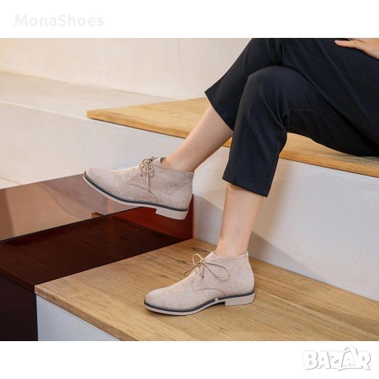 ДАМСКИ КЛАРКОВЕ В ЦВЯТ КАКИ  , снимка 1