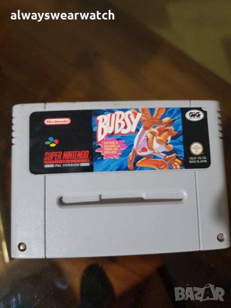 Игра - дискета Bubsy за Super Nintendo SNES / Винтидж игрова конзола Супер Нинтендо, снимка 1