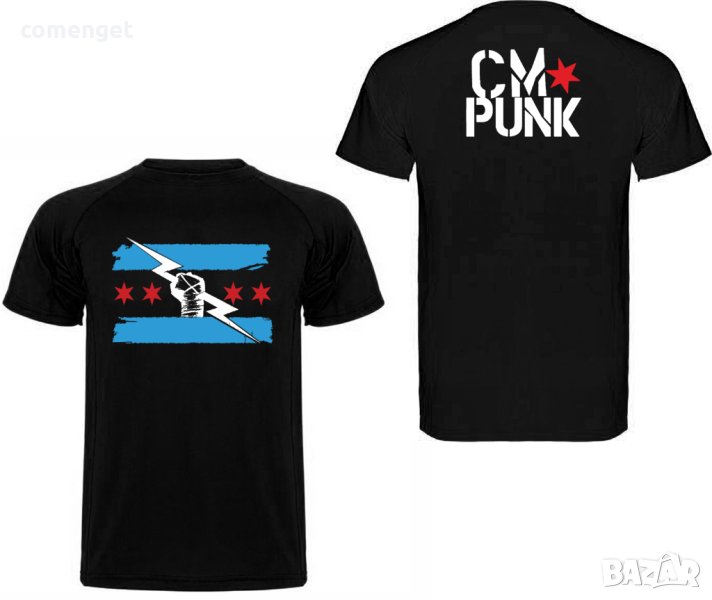 WWE! МЪЖКИ и ДЕТСКИ кеч тениски CM PUNK! Поръчай модел с твоя идея!, снимка 1