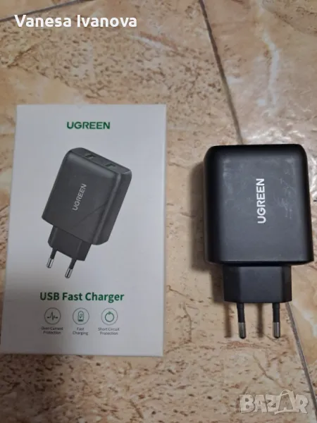 UGREEN QC3.0 18W USB бързо зарядно устройство, снимка 1