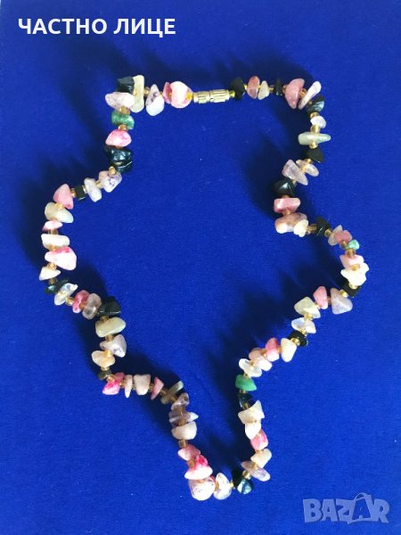 Колие с естествени камъни и кристали гердан Весело настроение, снимка 1