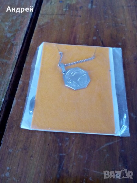 Старо колие зодия телец, снимка 1