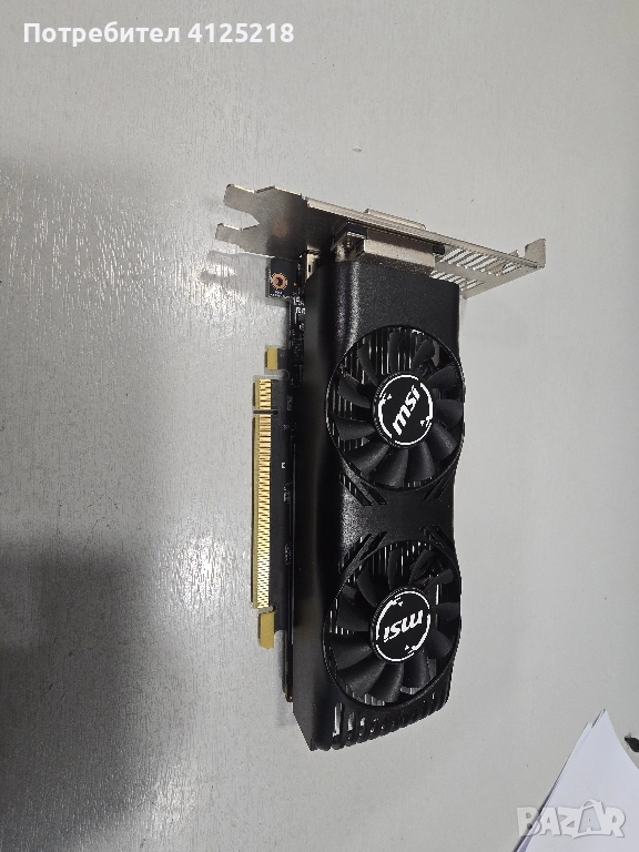 Видеокарта Geforce GTX 1650 4GT Lp OC, снимка 1