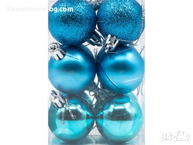 Коледни топки 4см. 12бр., снимка 1