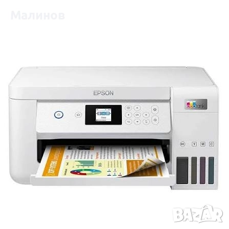 Нов WiFi принтер с дуплекс + 2 години гаранция Epson Ecotank ET2756 (или сублимационен принтер), снимка 1