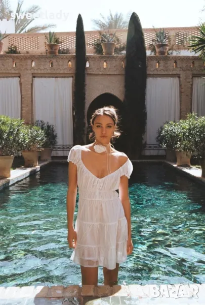 Лятна бяла рокля , снимка 1