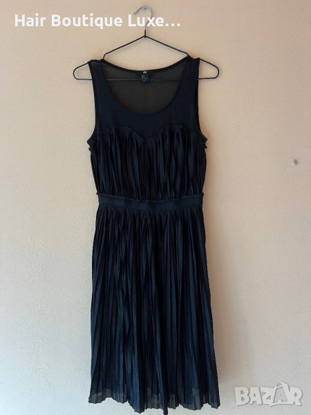 H&M Черна рокля солей с сърцевидно деколте S размер 🖤, снимка 1