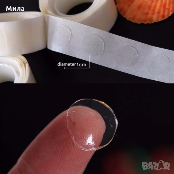 Лепилни точки лента 100 бр, снимка 1