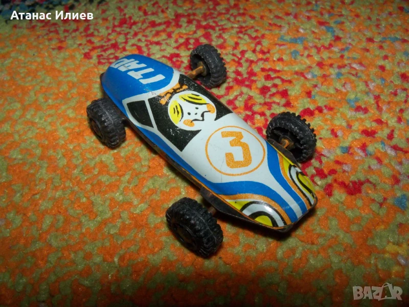 Малка ламаринена количка Старт №3 , соц играчка, снимка 1