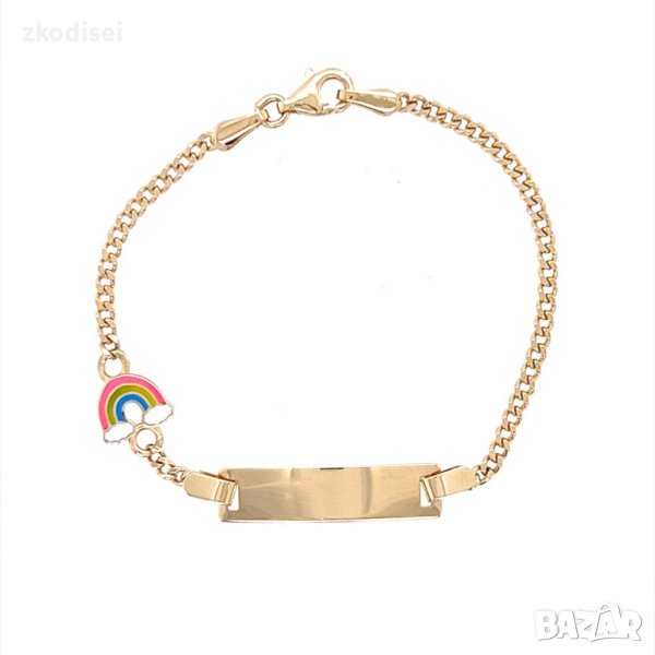 Златна детска гривна 2,29гр.14см. 14кр. проба:585 модел:20475-2, снимка 1