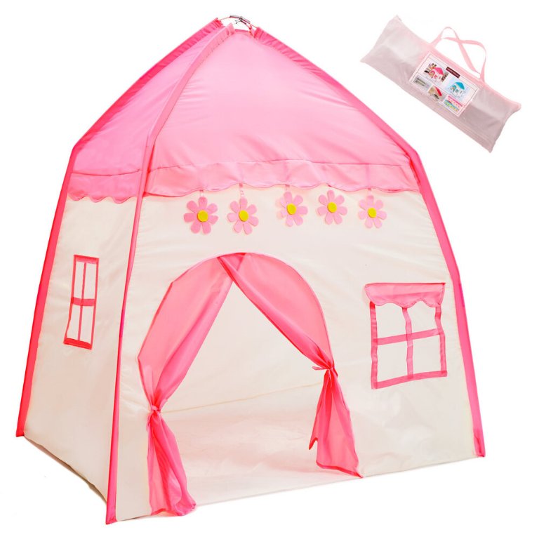 Детска палатка, къща на принцеса, мотив Розови цветя в Играчки за стая в  гр. Айтос - ID34316004 — Bazar.bg
