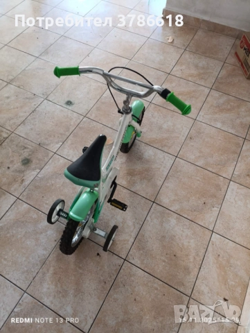 Детско колело, с помощни колела, снимка 4 - Велосипеди - 52431126