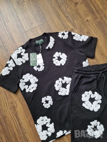 Мъжка екип къси панталони и тениска DENIM TEARS 
Размери М, L , XL , 2XL , снимка 4 - Спортни дрехи, екипи - 50461271