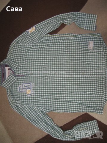 Ризи CAMP DAVID  мъжки,Л-ХЛ  /бяла,зелено каре/, снимка 2 - Ризи - 39049233