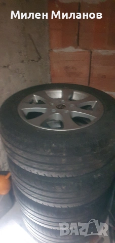 алуминиеви джанти за Тойота с летни гуми 6jх16 205 60 16, снимка 2 - Гуми и джанти - 53002767