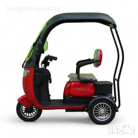 Електрическа Триколка с твърд покрив Apple X3+ 1800W - Червена, снимка 3 - Мотоциклети и мототехника - 51271728