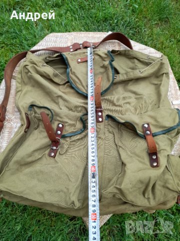 Стара брезентова раница #21, снимка 2 - Други ценни предмети - 40801363