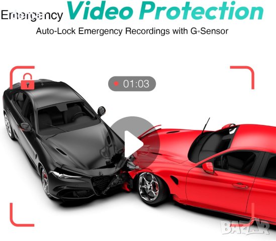 BOTSLAB G500H Автомобилна камера отпред и отзад, 150° широк ъгъл, снимка 4 - Аксесоари и консумативи - 44104471