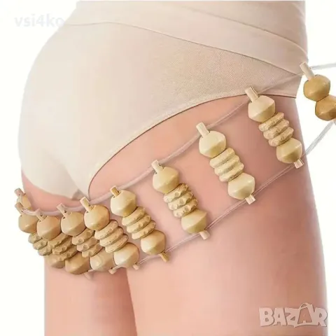 Дървен масажор за гръб и тяло – 100 см