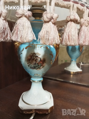 Порцеланова нощна лампа , снимка 10 - Настолни лампи - 52520896