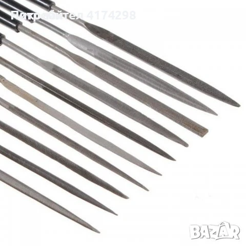      10 бр. Мини пили , малки пили за метал , пила Комплект различни профили часовникарски пили за б, снимка 3 - Други инструменти - 50756284