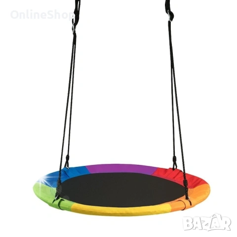 Детска люлка Costway, 100 см, многоцветна/синя, 150 кг, снимка 7 - Други - 53457065