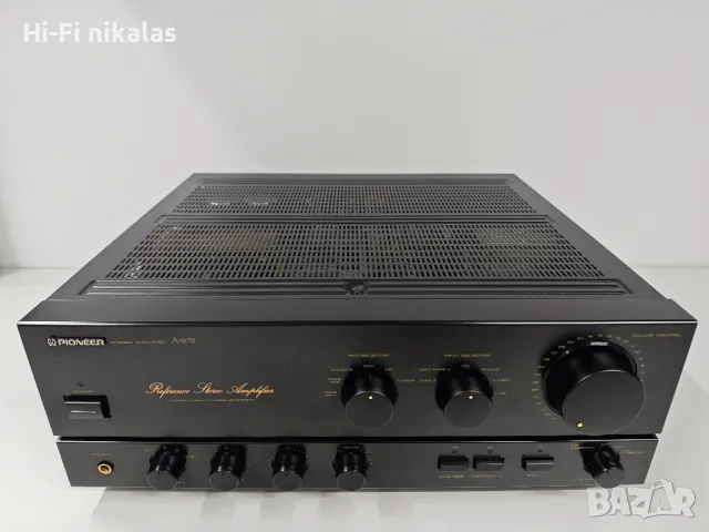 стерео Hi-Fi усилвател PIONEER A-676, снимка 2 - Ресийвъри, усилватели, смесителни пултове - 48150807