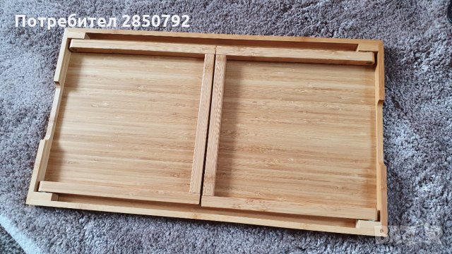 Нова Бамбукова Масичка за закуска в леглото, лаптоп, таблет, за работа