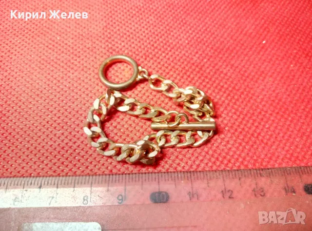 СТИЛНА ВИНТИДЖ ПЛЕТКА ПОЗЛАТЕНА ГРИВНА МНОГО КРАСИВА от БЛАГОРОДНА СТОМАНА 47388