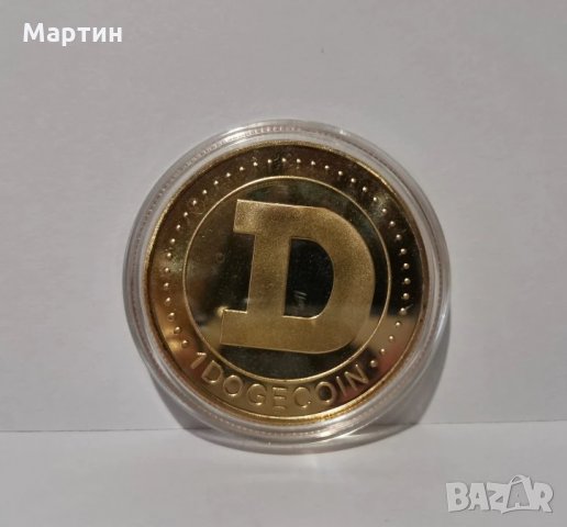 Dogecoin - позлатена колекционерска монета, снимка 8 - Нумизматика и бонистика - 33575020