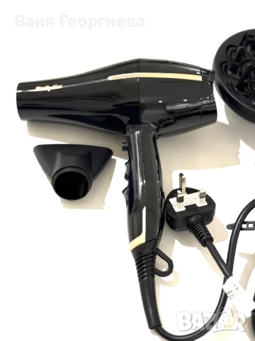 Професоонален Фризьорски Сешоар Babyliss Pro 2200 Йонен Контрол + Дифюзер, снимка 6 - Сешоари - 50584675