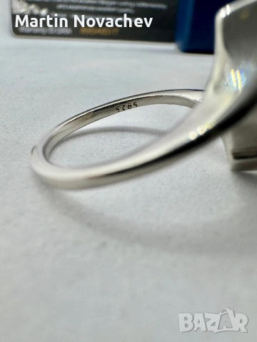 Сребърен пръстен с мойсанит (Диамант) 2.5 карата, снимка 7 - Пръстени - 53540928