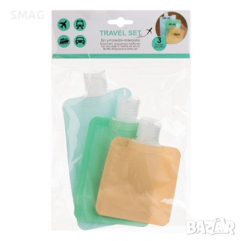 Комплект шишенца за пътуване 30/50/100 мл – 3 броя_1246786, снимка 3 - Други - 52328809