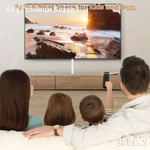 Нов Органайзер за кабели 2 метра – скриване на един кабел, лесен монтаж, снимка 8 - Други стоки за дома - 51681165