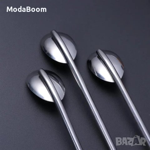 ПРОМОЦИЯ🤩Комплект 6бр метални лъжици 2в1 + 💥ПОДАРЪК🎁 четка🤩, снимка 5 - Прибори за хранене, готвене и сервиране - 43544929
